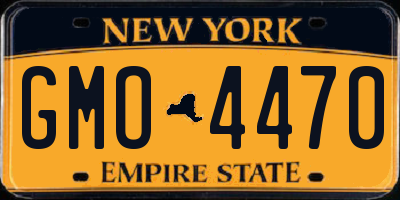 NY license plate GMO4470