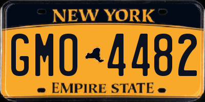 NY license plate GMO4482