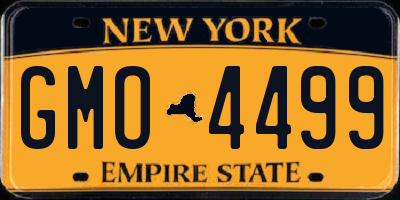 NY license plate GMO4499