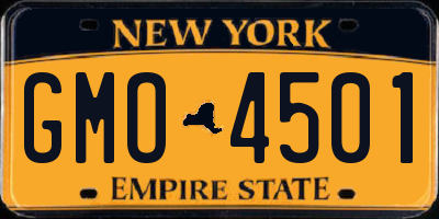 NY license plate GMO4501