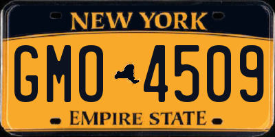 NY license plate GMO4509