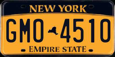 NY license plate GMO4510
