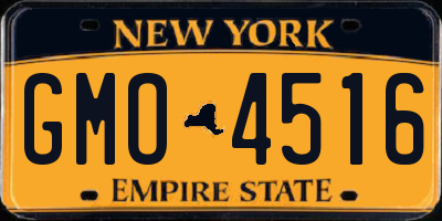 NY license plate GMO4516