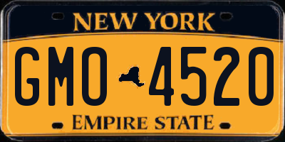 NY license plate GMO4520