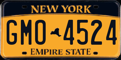 NY license plate GMO4524