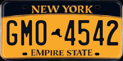 NY license plate GMO4542