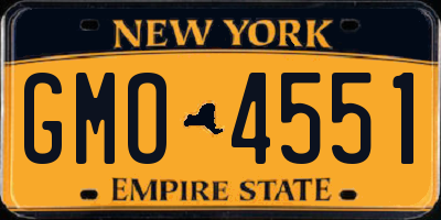 NY license plate GMO4551