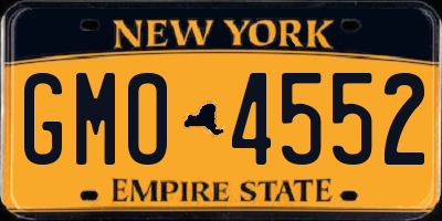 NY license plate GMO4552