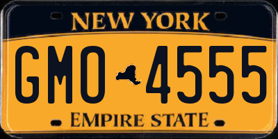 NY license plate GMO4555