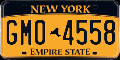NY license plate GMO4558