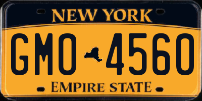 NY license plate GMO4560