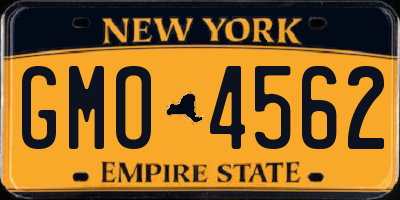 NY license plate GMO4562