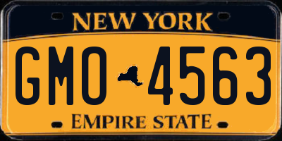NY license plate GMO4563