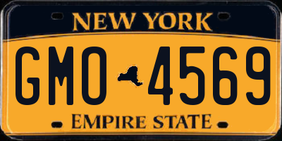 NY license plate GMO4569
