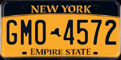 NY license plate GMO4572