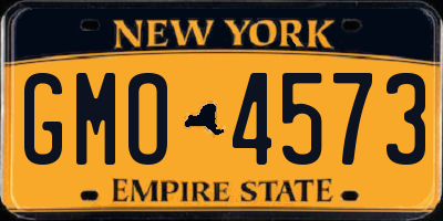NY license plate GMO4573