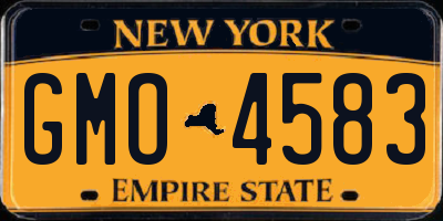 NY license plate GMO4583