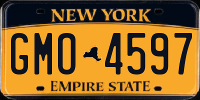 NY license plate GMO4597