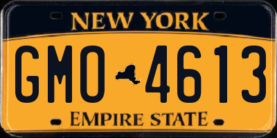 NY license plate GMO4613
