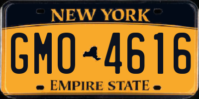 NY license plate GMO4616
