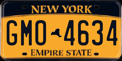 NY license plate GMO4634