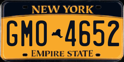 NY license plate GMO4652