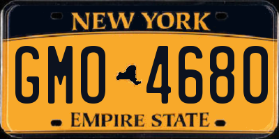 NY license plate GMO4680