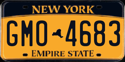 NY license plate GMO4683