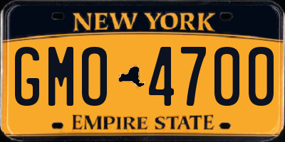 NY license plate GMO4700