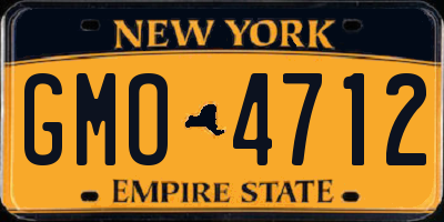 NY license plate GMO4712