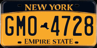 NY license plate GMO4728