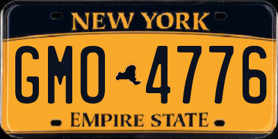 NY license plate GMO4776