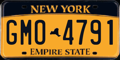NY license plate GMO4791