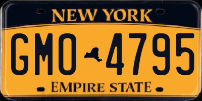 NY license plate GMO4795