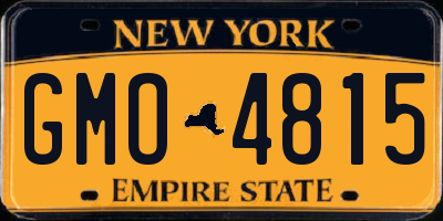 NY license plate GMO4815