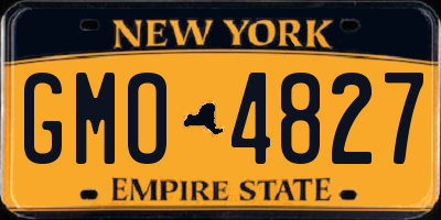 NY license plate GMO4827
