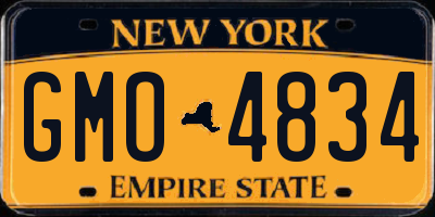 NY license plate GMO4834