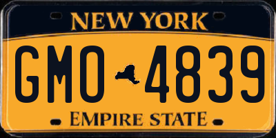 NY license plate GMO4839
