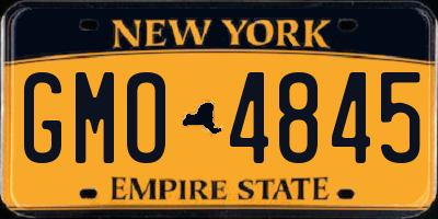 NY license plate GMO4845