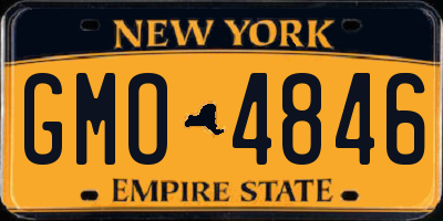NY license plate GMO4846