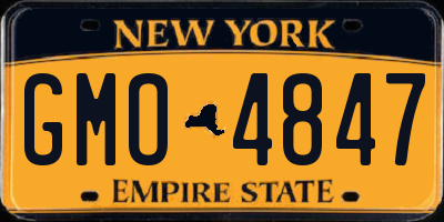 NY license plate GMO4847