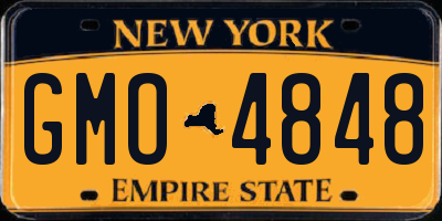 NY license plate GMO4848