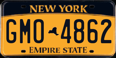 NY license plate GMO4862