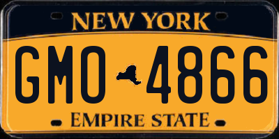 NY license plate GMO4866