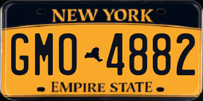 NY license plate GMO4882