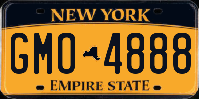 NY license plate GMO4888