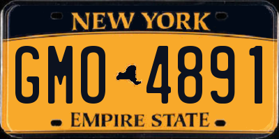 NY license plate GMO4891