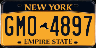 NY license plate GMO4897