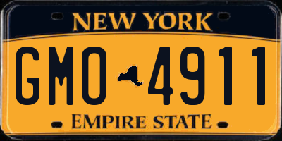 NY license plate GMO4911