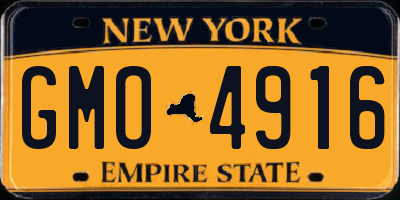 NY license plate GMO4916